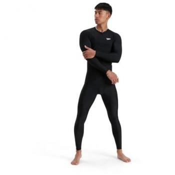 Speedo Langarm Rash Top schwarz