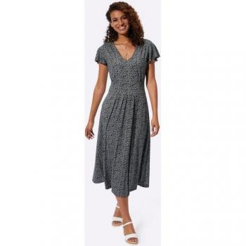 Robe Helline en Jersey Ecovero Noir-Blanc