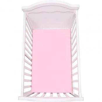 Standard Crib Fitted Sheet 130x70cm, 100% Polyester, Solid Color