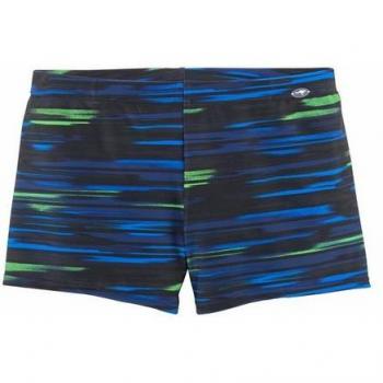 KangaROOS Boxer-Badehose in Blau und Lime