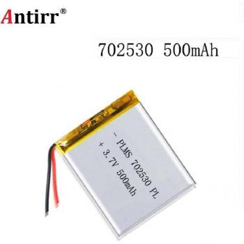 Litium‑Polímero 500 mAh 3,7 V – Batería de 7,0×25×30 mm para Bluetooth