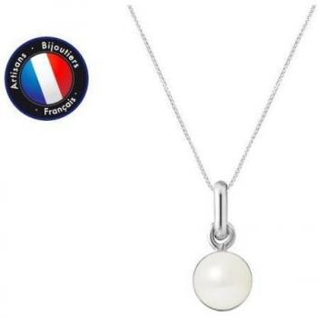 Pendente “Acqua Dolce” – Perle d’oro bianco 6-7 mm – Catena argentata 42 cm