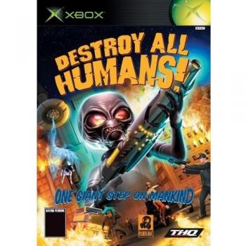 Destroy All Humans (Microsoft Xbox, 2005) Complete Video Game With Manual