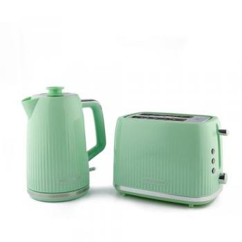 Hamilton Beach 2-in-1 Morning Kit – Green Kettle & Toaster