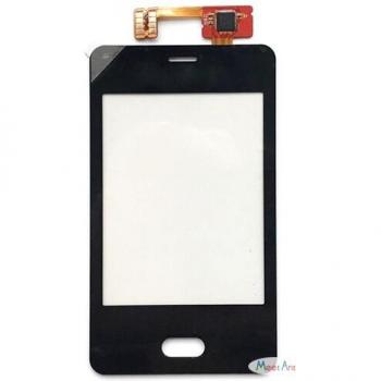 Panel de vidrio negro para Nokia Asha 501 N501