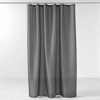 Tenda da doccia antracite con gancio 180 x 200 cm