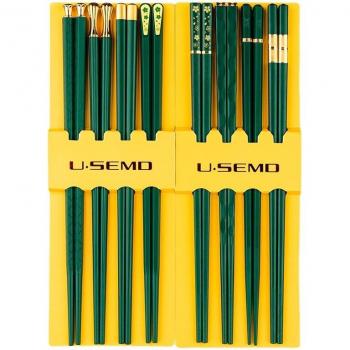 Set de Palillos Sushí – Metal Reciclable, 5 Unidades