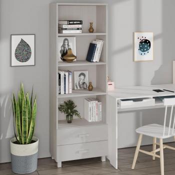 Hamar White Highboard 60x35x180 cm Solid Pine from vidaXL