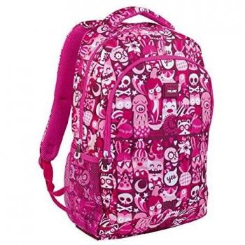 Mochila Hey 21 l rosa con 2 cremalleras