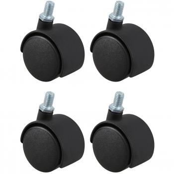 Roue pivotante 8mm tige de vis 4 pièces