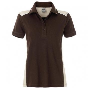 James and Nicholson Ladies Workwear Level 2 Polo (XXL) (Brown/Stone)