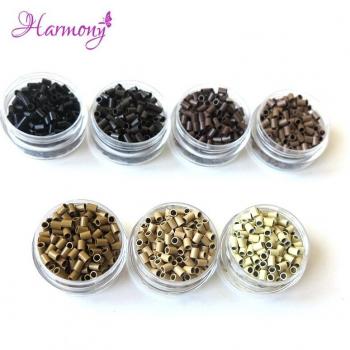 Straight Copper Micro Ring Beads for I Tip Hair Extensions