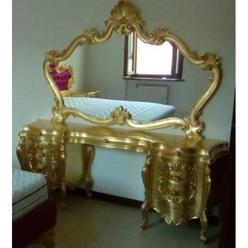 Casa Padrino Luxus‑Barock Set „Goldene Harmonie“ – Kommode & Spiegel