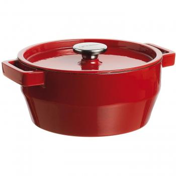 Pyrex 10 cm Red Cast Iron Cooking Pot with Lid