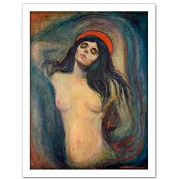 White-Framed Munch Madonna Wall Art – 18×24, Artery8 Edition