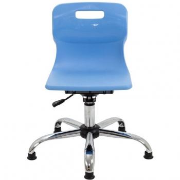 Titan Swivel Junior Chair (T30‑CBG) – Sky Blue, 365‑435 mm Seat