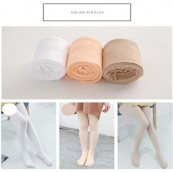 Egings de algodón para niñas, ballet, longitud completa, sección delgada