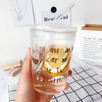 Tasse en verre pour jus et lait 500ml