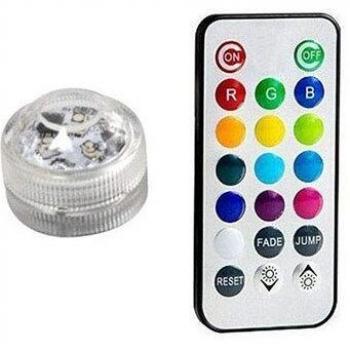 Waterproof LED Underwater Lights with Battery Operation, 10 Units in Various Colors
