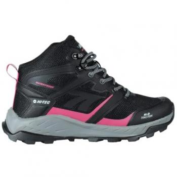 Botas Hi-Tec Toubkal Mid Waterproof mujer negro rosa