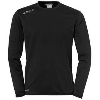 Uhlsport Essential Training Long Sleeve Shirt – Boys 6–7 Years, Black & White