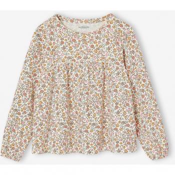 Top Feminin Longue Manche Décor Vanille
