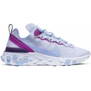 Nike React Element 55 Fußball Grau/Psychic Blau (Hyper-Violett)