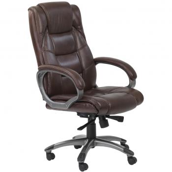 Alphason Classic Brown Leather Office Seat – 1000 × 650 × 740 mm