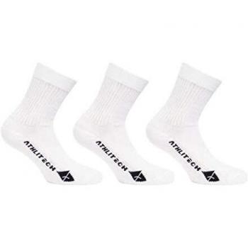 ATHLI-TECH Pair of 3 Kids' Thick Socks ATHLITECH PK X 3 TENNIS EPAISSE K