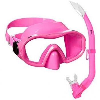 Combo Snorkel Mares Blenny Rosa Trasparente