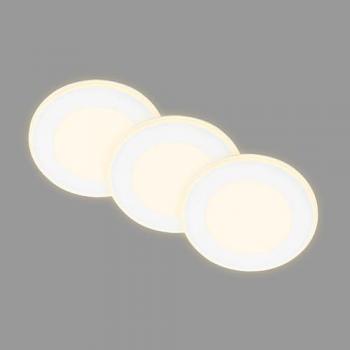 Luci da incasso LED Gima, bianche, 3.000 K, set di 3