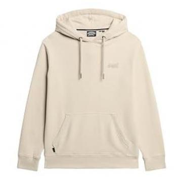 Felpa con Cappuccio Superdry Logo Essenziale Beige Chiaro 2XL