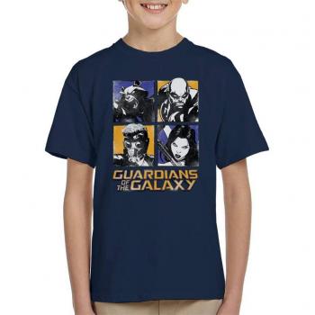 Pop Art Guardians of the Galaxy Youth Tee – Navy