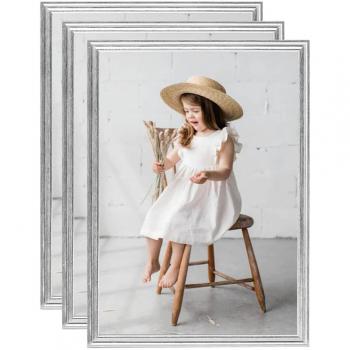 VidaXL Silver Photo Montage Frames – 3 Pieces, 29.7x42 cm