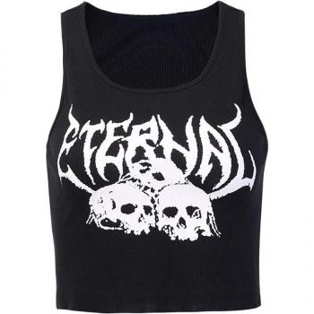 Camiseta Etérea Negra con Letra