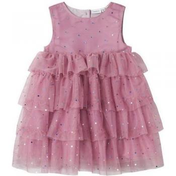 Rosa Stufenlook Mädchenkleid ASILLE – Größe 122