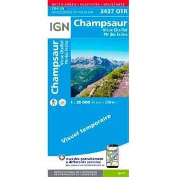 3437OTR CHAMPSAUR.VIEUX CHAILLOL PN ECRINS