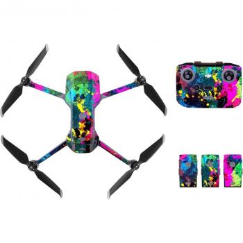 Oil Painting Decal Skin for DJI Mavic Air 2 Drone + Remote Controller + Battery Sticker Set