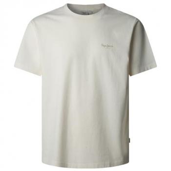Pepe Jeans White T‑Shirt with Print – S Size