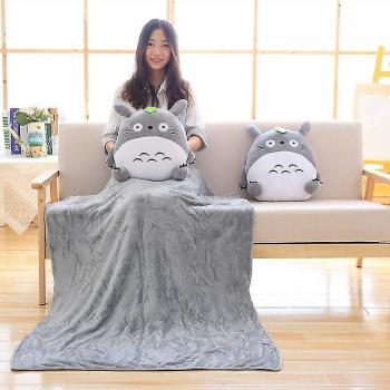 Oreiller et Couverture Totoro Doux Mignon 3‑en‑1