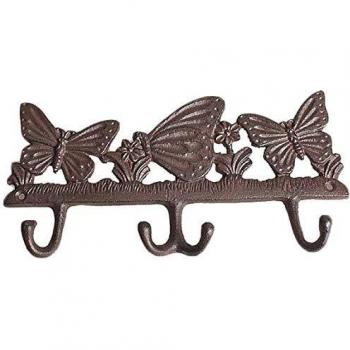 Supporto da parete Famiglia di Farfalle con 4 ganci