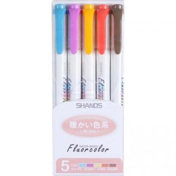 Fluorescent Flair Pen Set – Warm & Cool