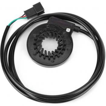 Kit de Conversión para E-Bike con Sensor de Asistencia al Pedal, Doble Hall, 12 Ruedas Magnéticas y Cable de 1.1m