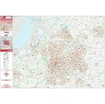 Colour Postcode City Map – Bristol Folded