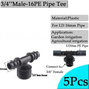 Kit de conectores de tubería PE 16mm
