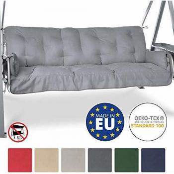 Hollywoodschaukel Auflagenset Flair HS mit Armlehnen, Hellgrau