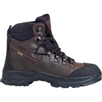 Bottes de randonnée Aigle Laforse 2 Mtd en cuir pleine fleur, marron foncé