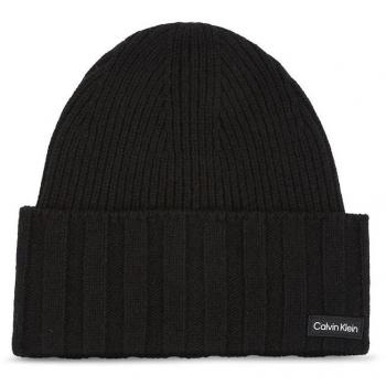 Stylish Black Beanie with Logo Detail