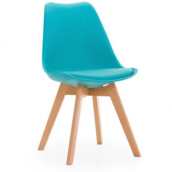 SuperStudio Lo + Tulipa Buchenholzbett – 50 × 48 × 82 cm – Türkis