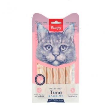 Wanpy Lickbare Snacks Tonijn / Garnalen 14 GR 5 ST